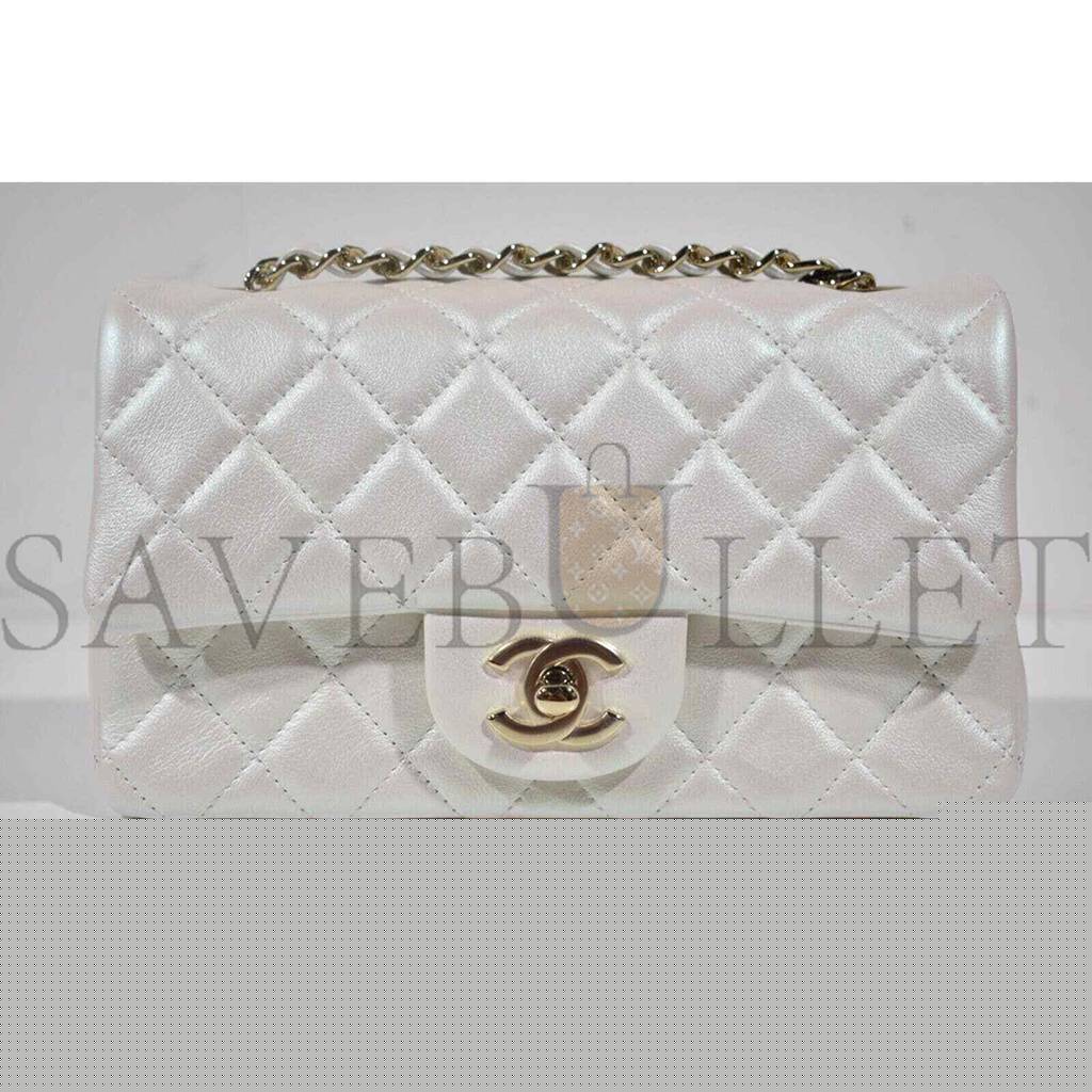 Ch*el  flap bag silver hardware  a01112 -y04059-10601 (25.5*15.5*6.5cm)